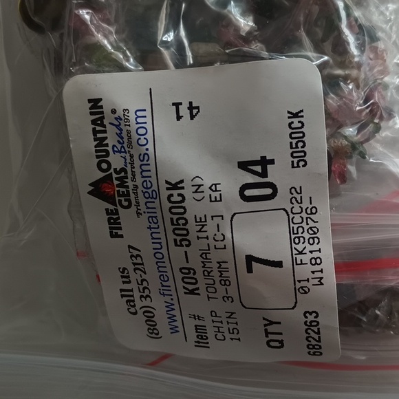 2/$15 Tourmaline Natural Multi Chip Beads 3-8mm C- Grade 15" Strand K09-5050CK - Picture 5 of 6